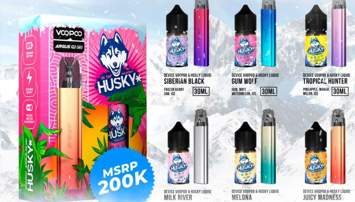 Liquid Husky : Liquid Baru ! dengan Rasa Buah dan Sensasi Es Segar